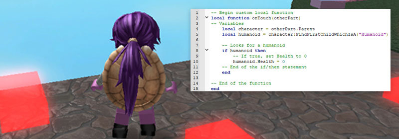 Traps With If Then Statements - roblox humanoid update